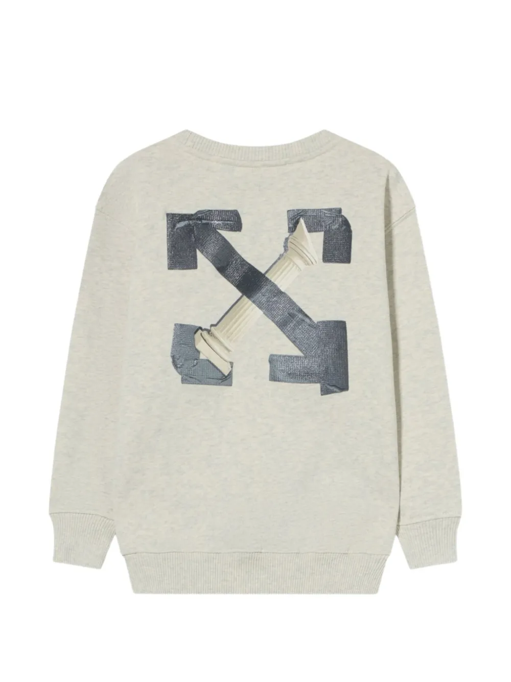 Off-White Kids Arrow Tape sweater met grafische print Grijs