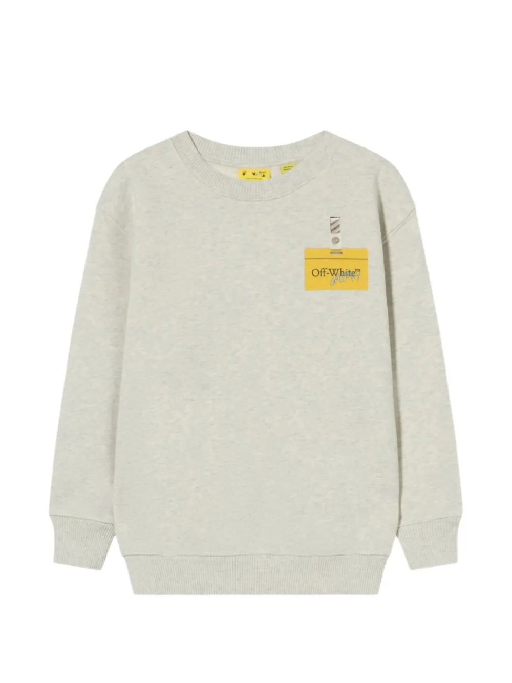 Off-White Kids Arrow Tape sweater met grafische print Grijs