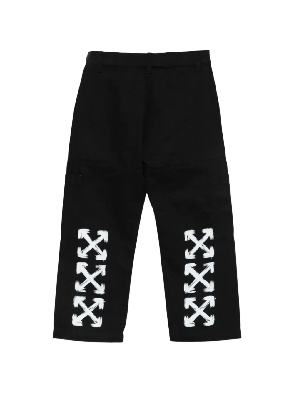 Off-White Kids Cargo broek met logoprint Zwart