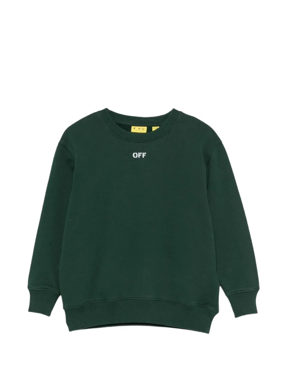Off-White Kids Arrows-print logo sweatshirt - Verde