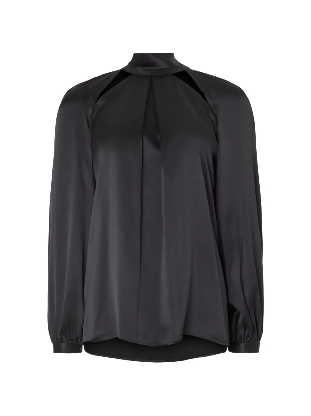 Temperley London Amerie cutout silk blouse - Black