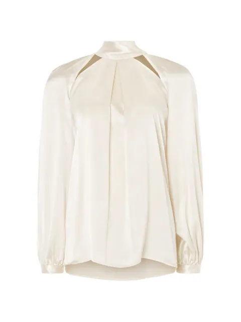 Temperley London Amerie cut-out silk blouse