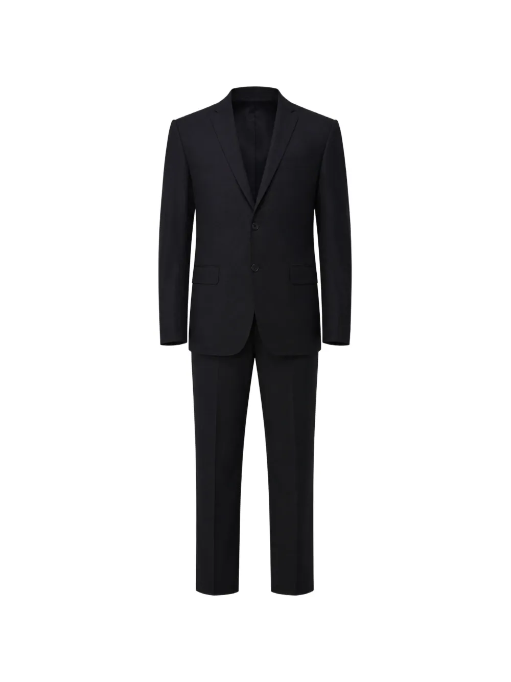 Emporio Armani notch-lapel single-breasted suit - Grigio
