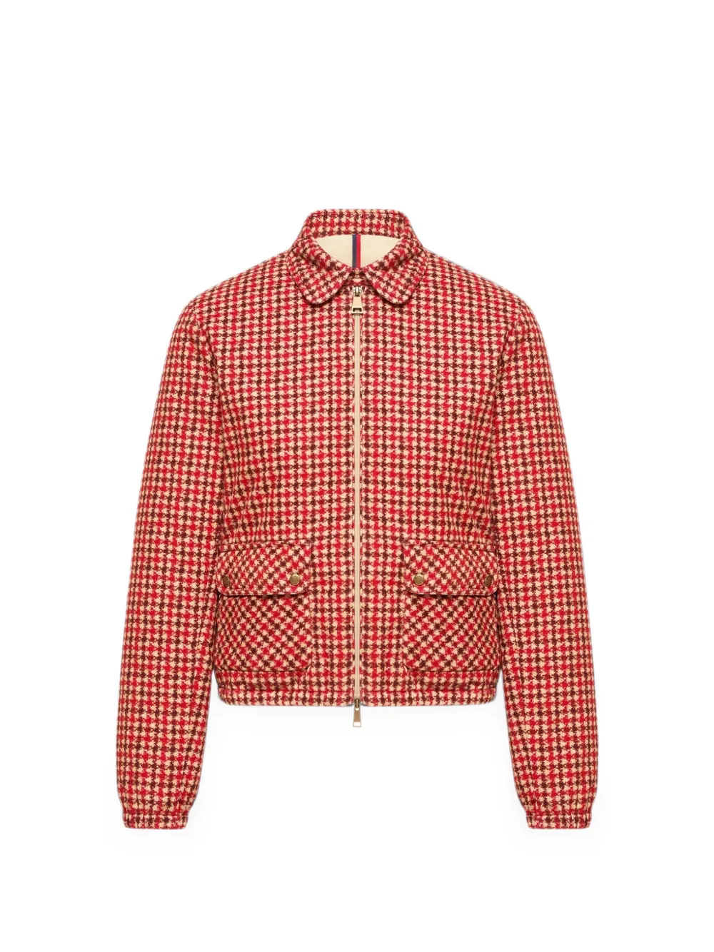 Moncler Lanset fluwelen donsjack Rood