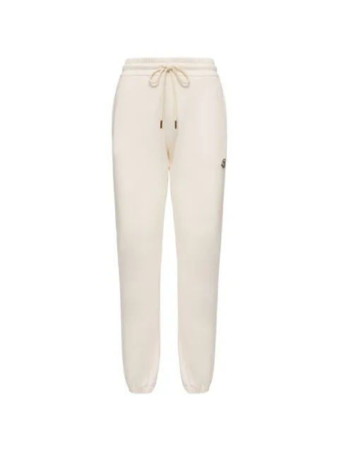 Moncler pants con parche del logo y cordones en la pretina
