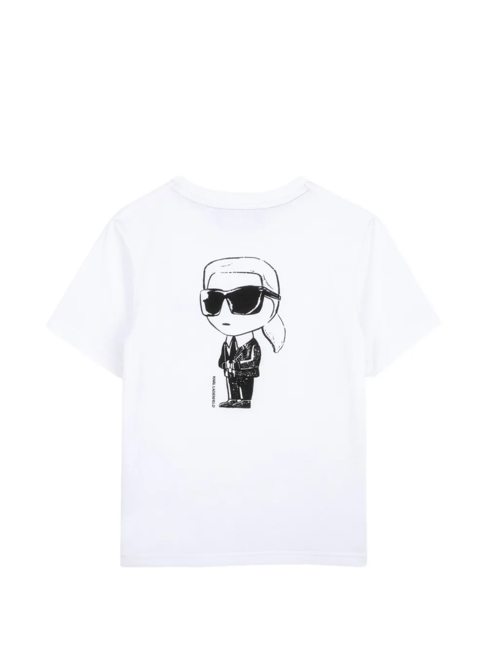 Karl Lagerfeld Kids T-shirt met Ikonik-print Wit