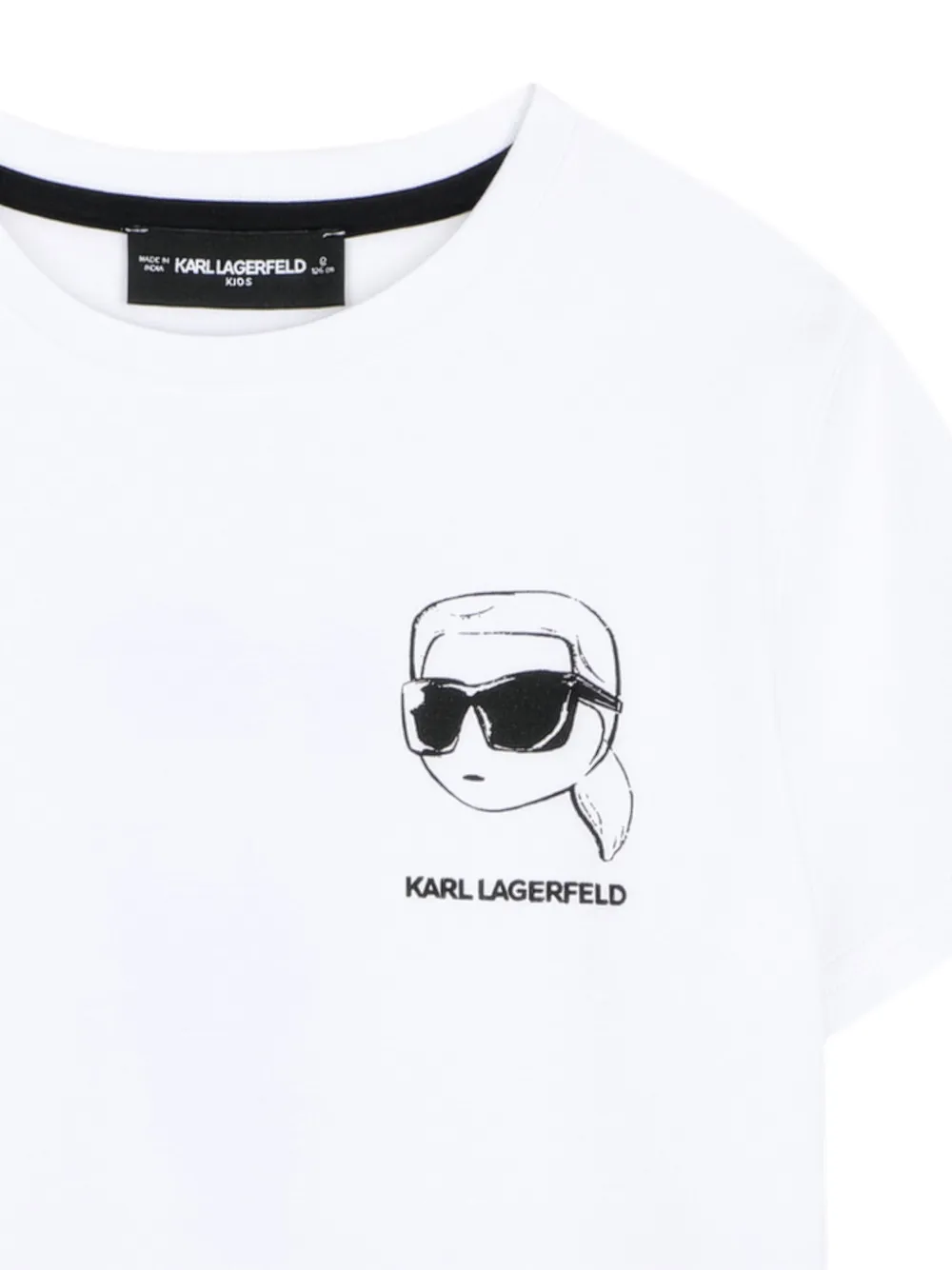 Karl Lagerfeld Kids T-shirt met Ikonik-print Wit