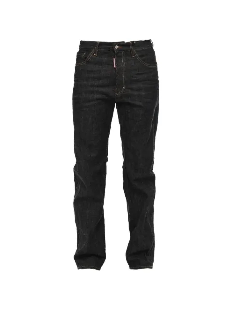 DSQUARED2 vaqueros rectos con bordado