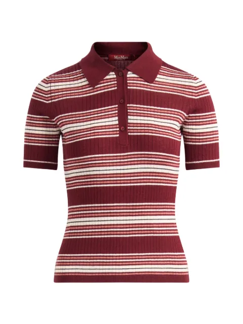 Max Mara top tejido de canalé con motivo de rayas