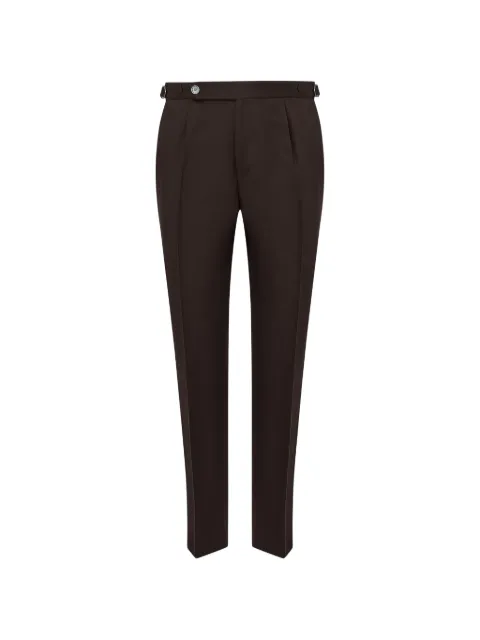 BOSS pleated side-adjuster trousers