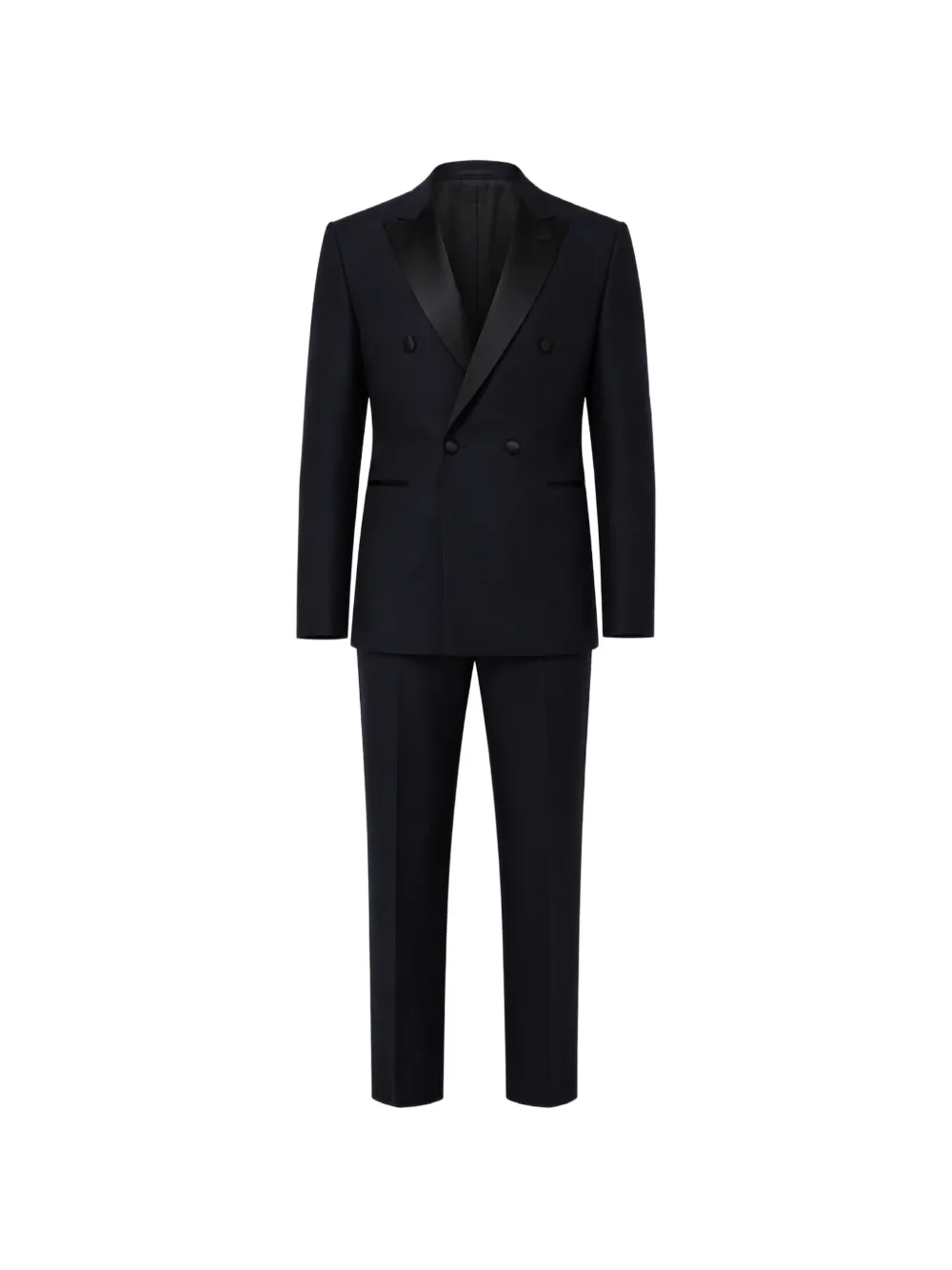 Emporio Armani Completo doppiopetto in lana vergine - Blu