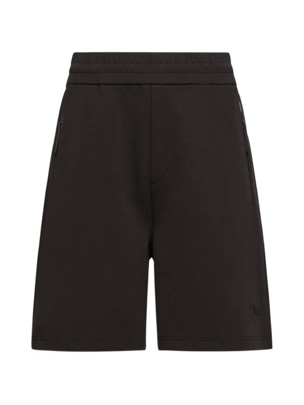 Moncler Trainingsshorts met Interlock-logo en patch Zwart