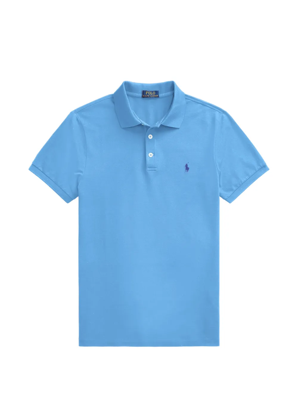 Polo Ralph Lauren Polo in cotone slim con ricamo - Blu
