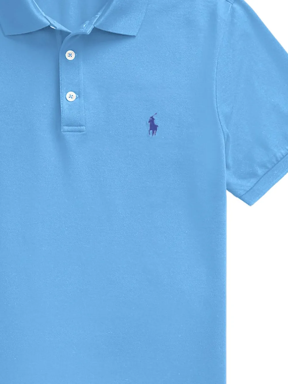 Polo Ralph Lauren Katoenen slim-fit poloshirt met geborduurd logo Blauw
