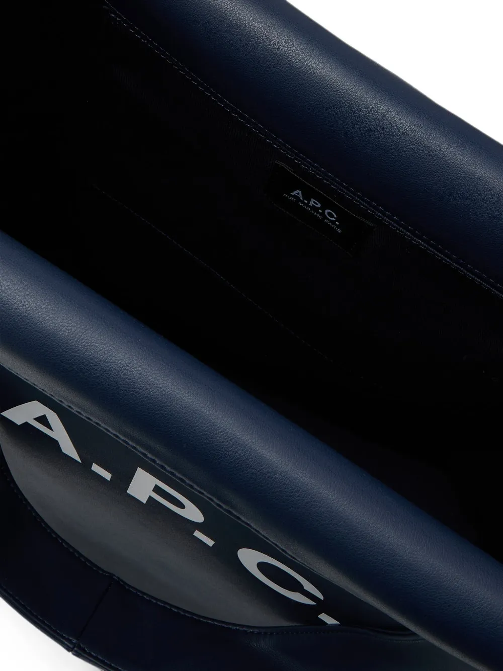 A.P.C. Ninon shopper met logoprint Blauw