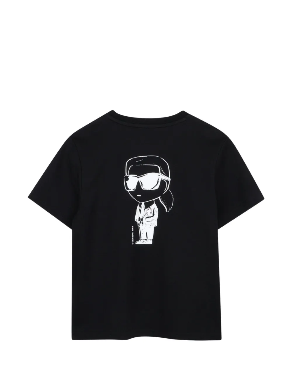 Karl Lagerfeld Kids logo-print short-sleeve T-shirt Zwart