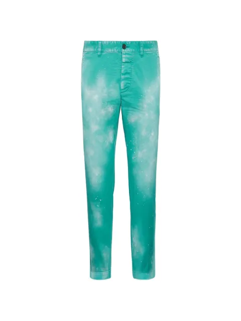 DSQUARED2 paint-splatter twill trousers