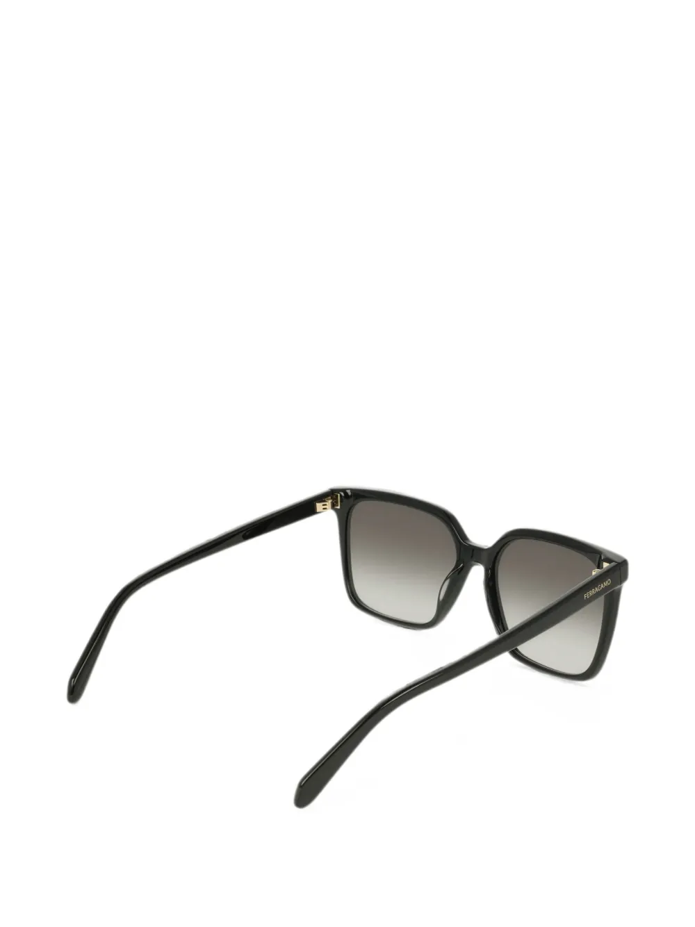 Ferragamo Eyewear Zonnebril met vierkant montuur Zwart