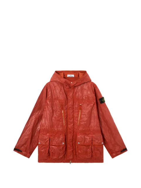 Stone Island hooded Compass-motif jacket