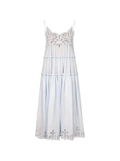 Ulla Johnson Filippa lace-appliqué silk maxi dress