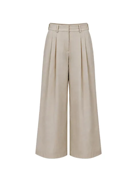 Moorer Rumy pleated wide-leg trousers
