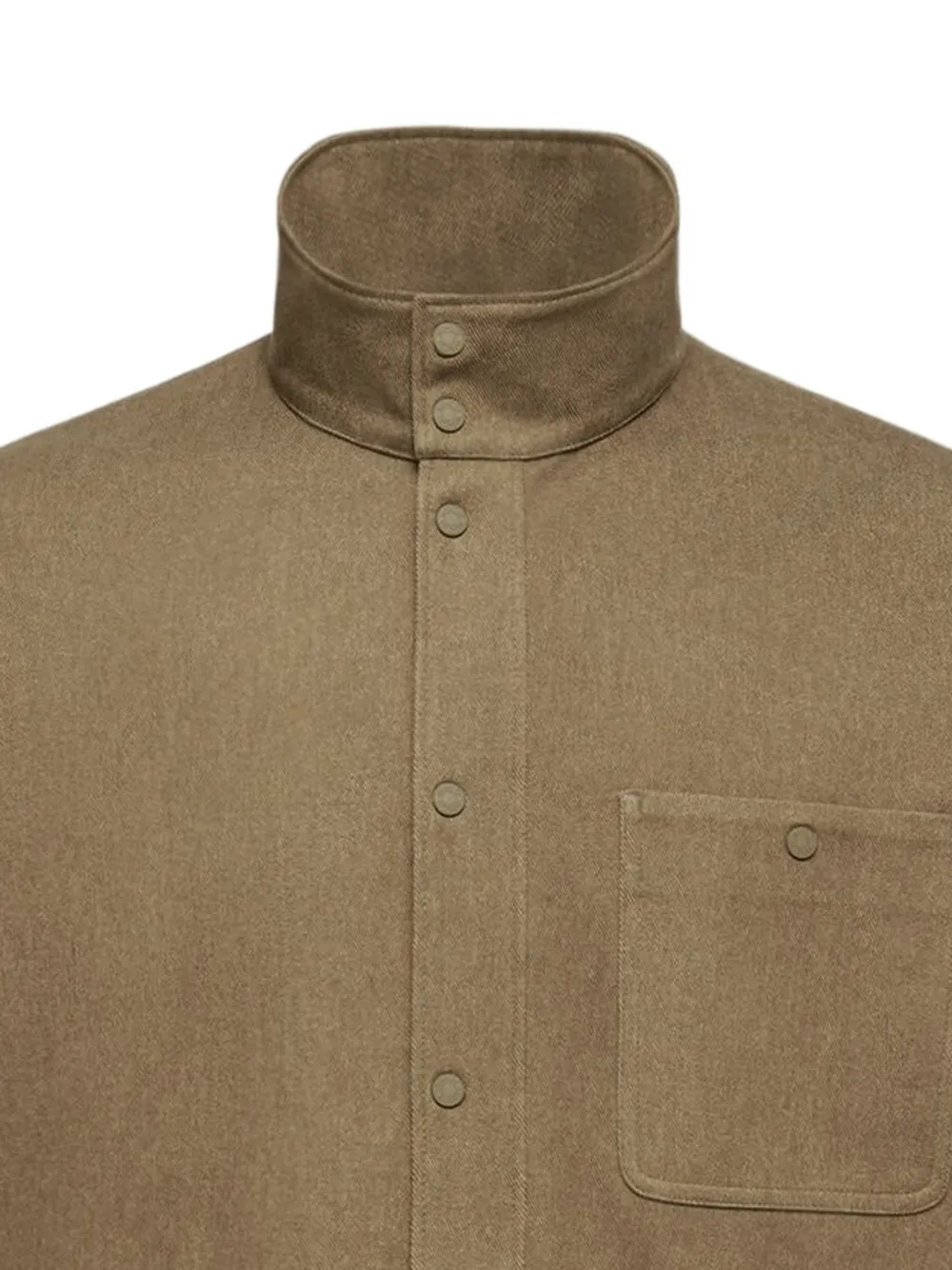Moncler Leren jack met logo Groen