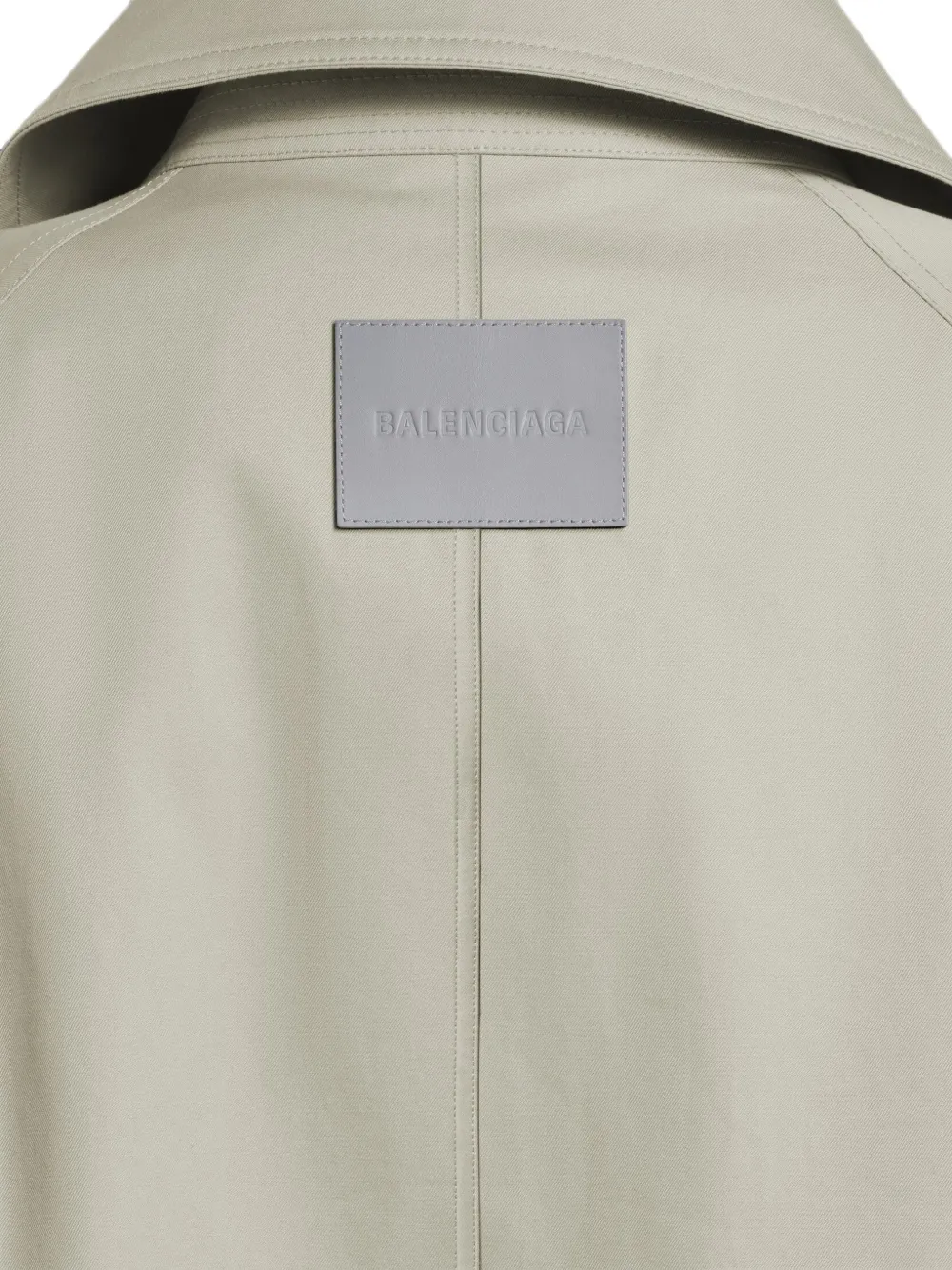 Balenciaga Trenchcoat met dubbele rij knopen Grijs