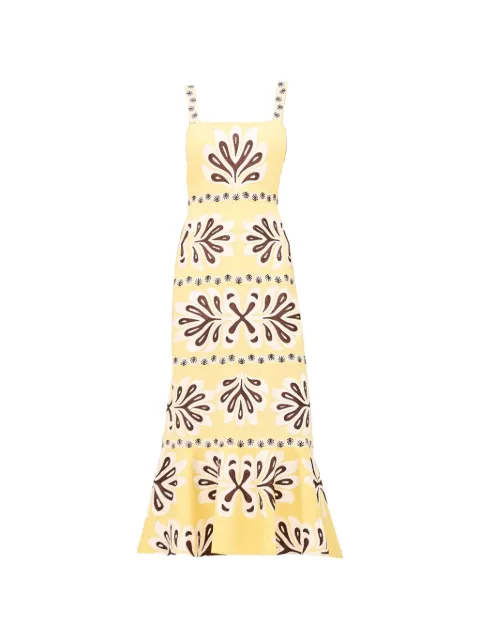 Alexis Sirena graphic-print midi dress