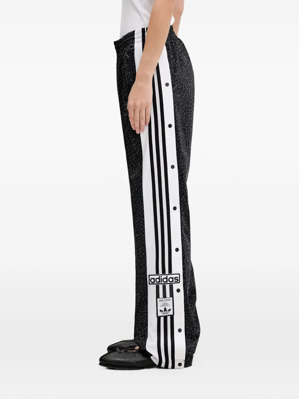 adidas AOP Adi-Break side-stripe leopard-print track pants - Nero