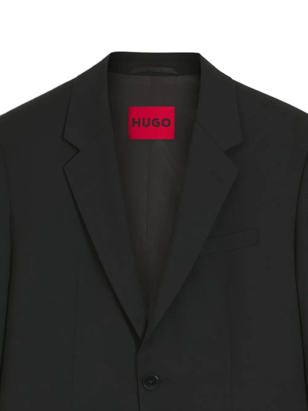 HUGO Blazer met enkele rij knopen Zwart