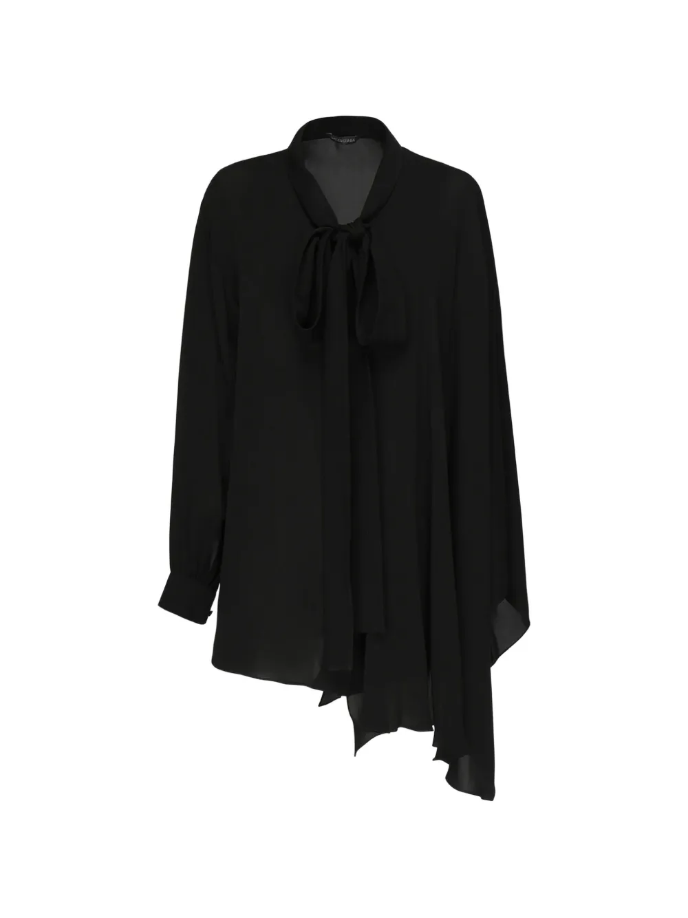 Balenciaga asymmetric tie-neck blouse - Nero