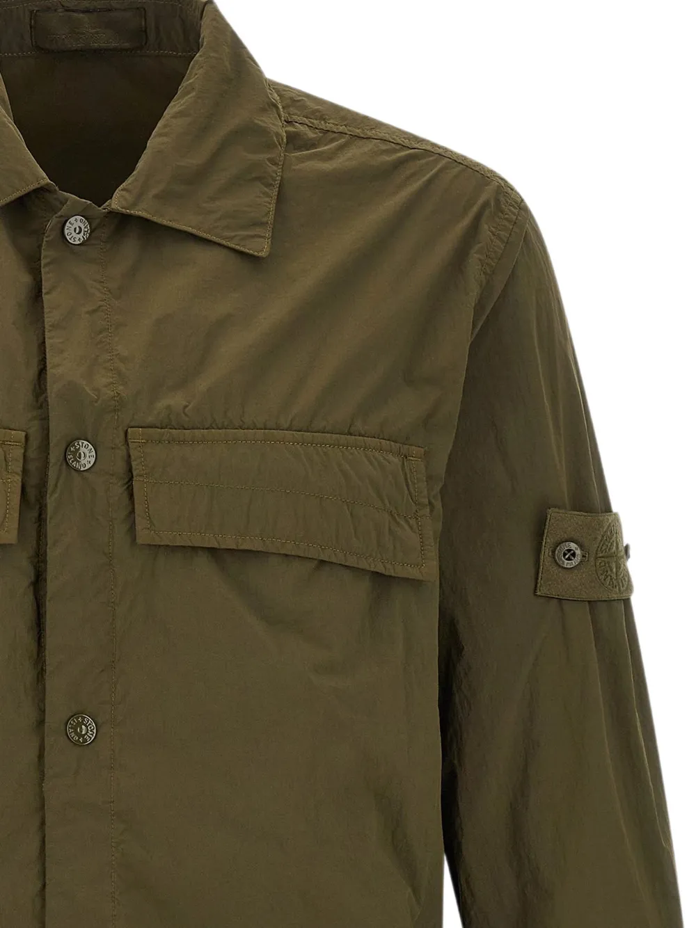 Stone Island Ghost shirtjack Groen