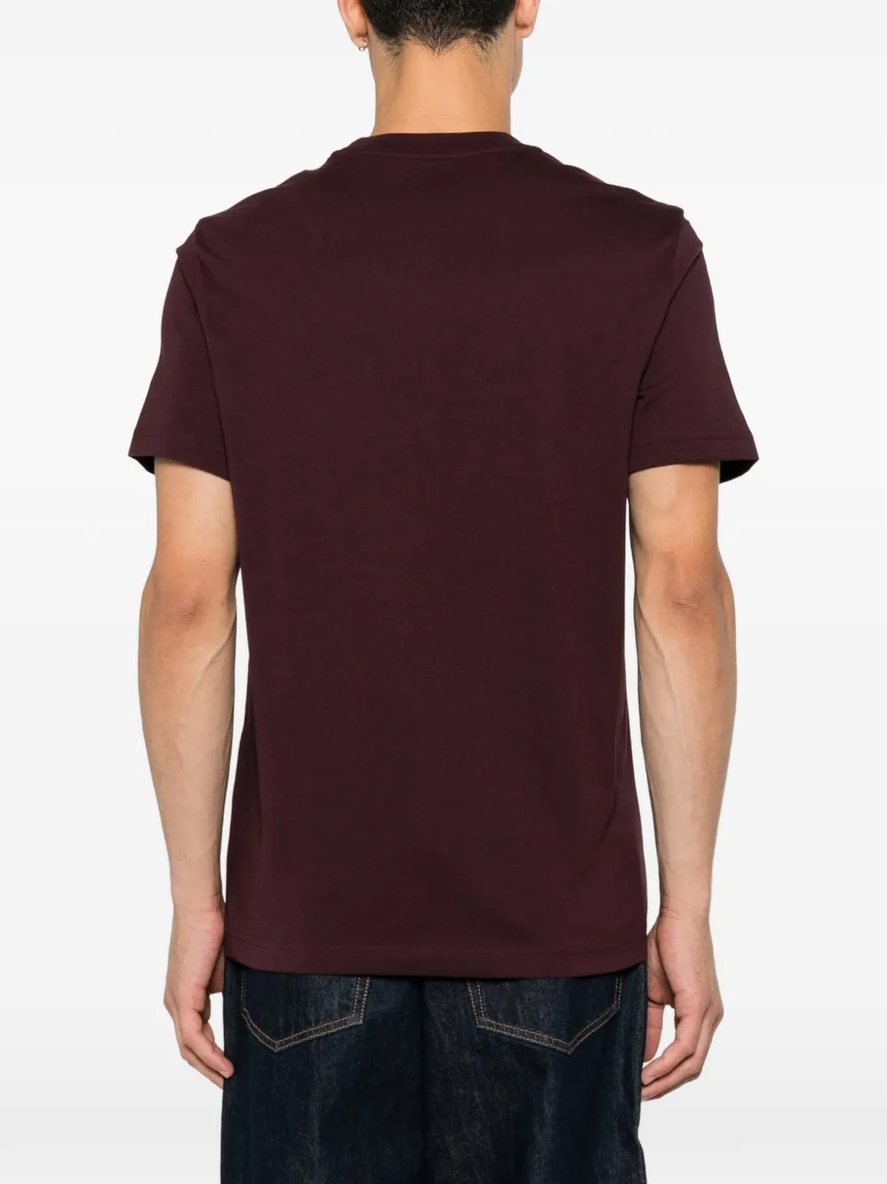 Moncler T-shirt met logoprint Rood