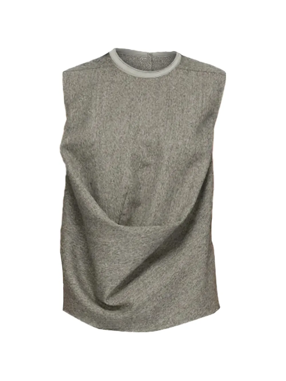 Rick Owens SUBHUMAN draped sleeveless top - Grigio