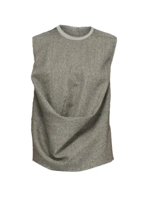 Rick Owens SUBHUMAN draped sleeveless top