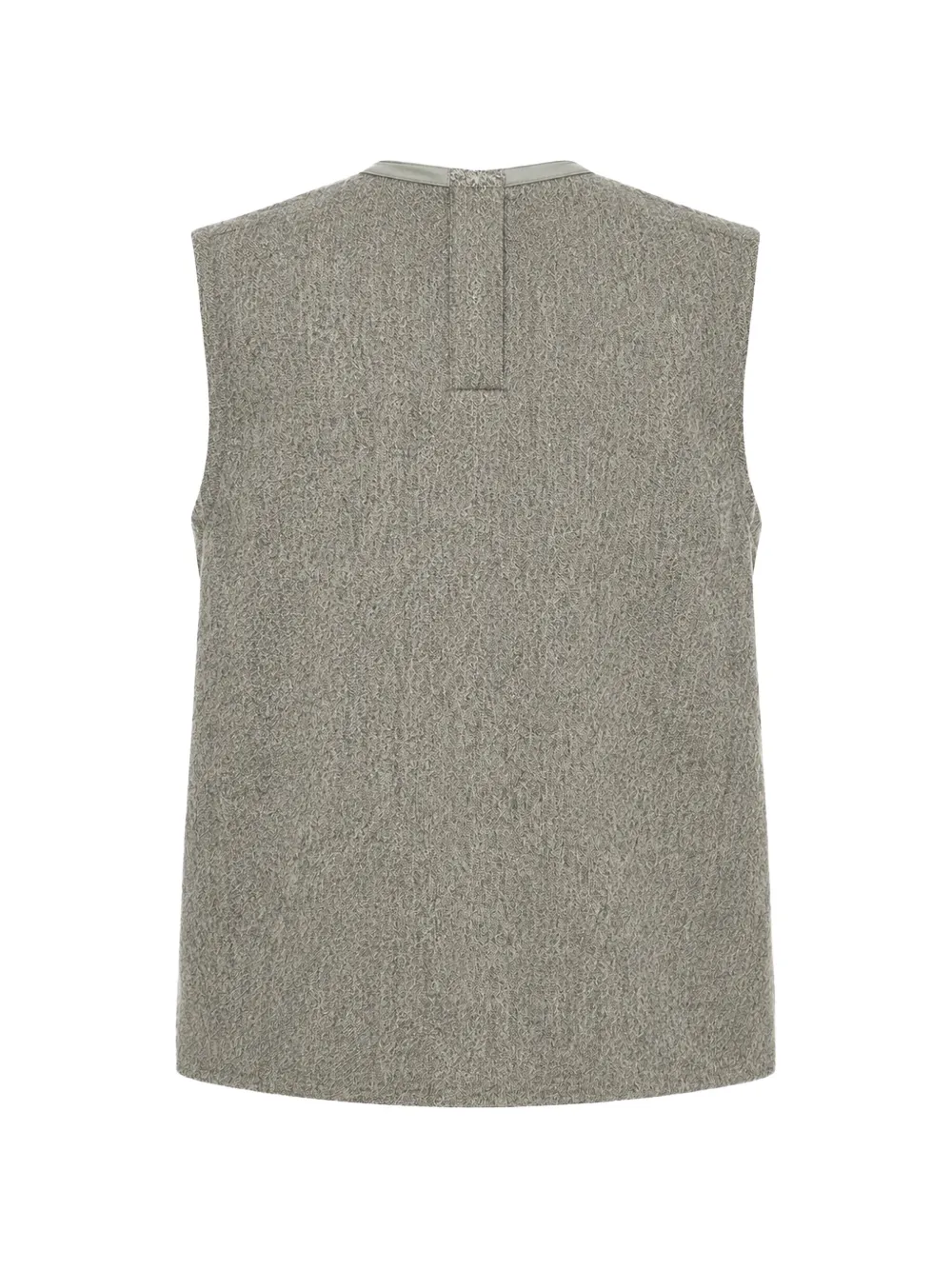 Rick Owens SUBHUMAN gedrapeerde mouwloze top Grijs