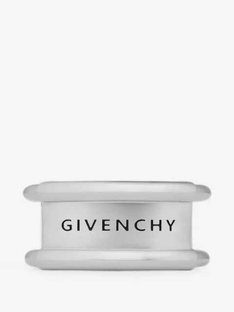 Givenchy logo-engraved open-band ring