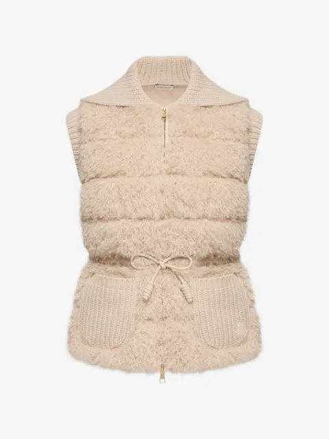 Moncler chaleco capitonado con efecto texturizado
