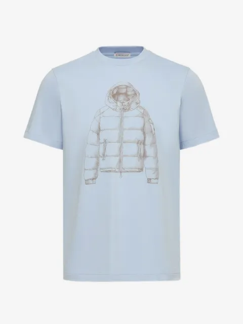 Moncler playera con estampado gráfico