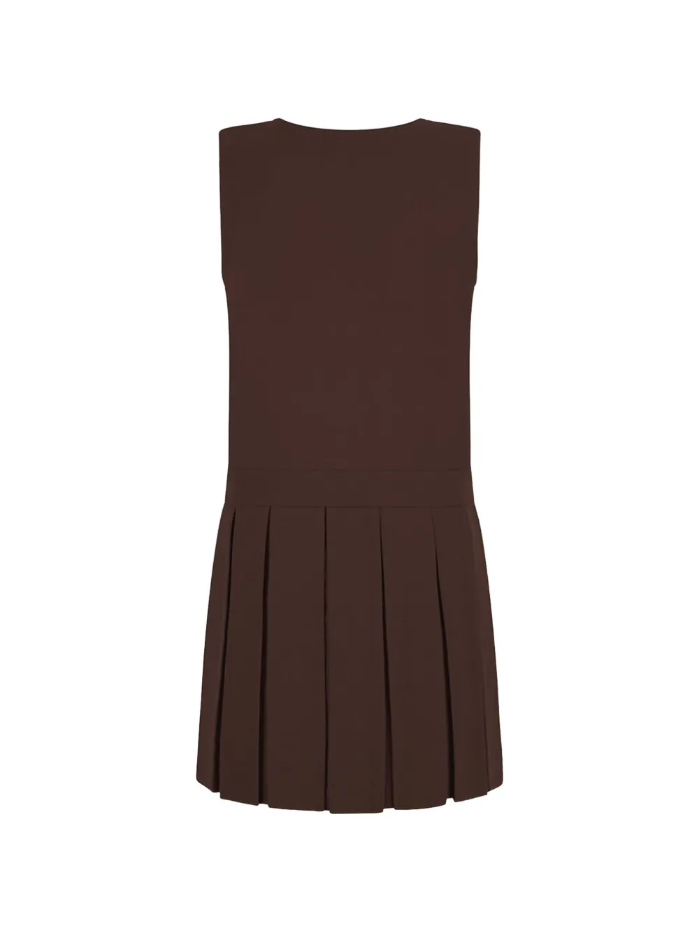 Zeco Schoolwear kids Mouwloze jurk Bruin