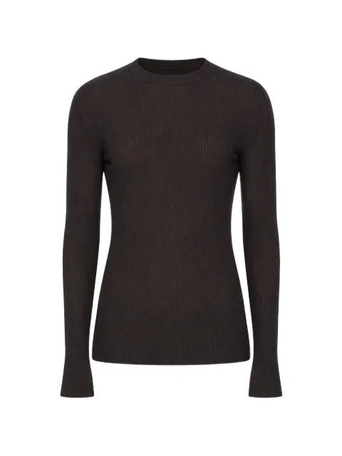 Rick Owens ribbed long-sleeve sweater
