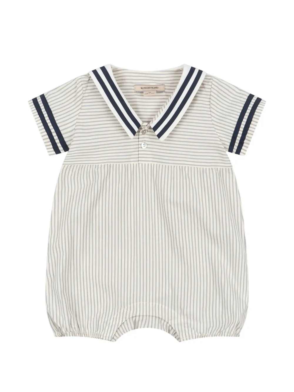 Konges Sløjd Allie striped sailor-collar shorties - Toni neutri