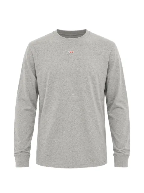 Diesel logo-embroidered long-sleeve T-shirt