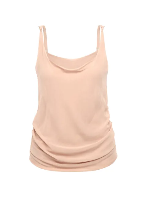 DSQUARED2 sheer draped top