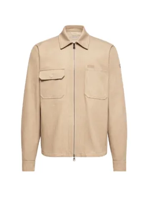 Moncler flap-pocket Zip Shirt Jacket | Neutrals | FARFETCH