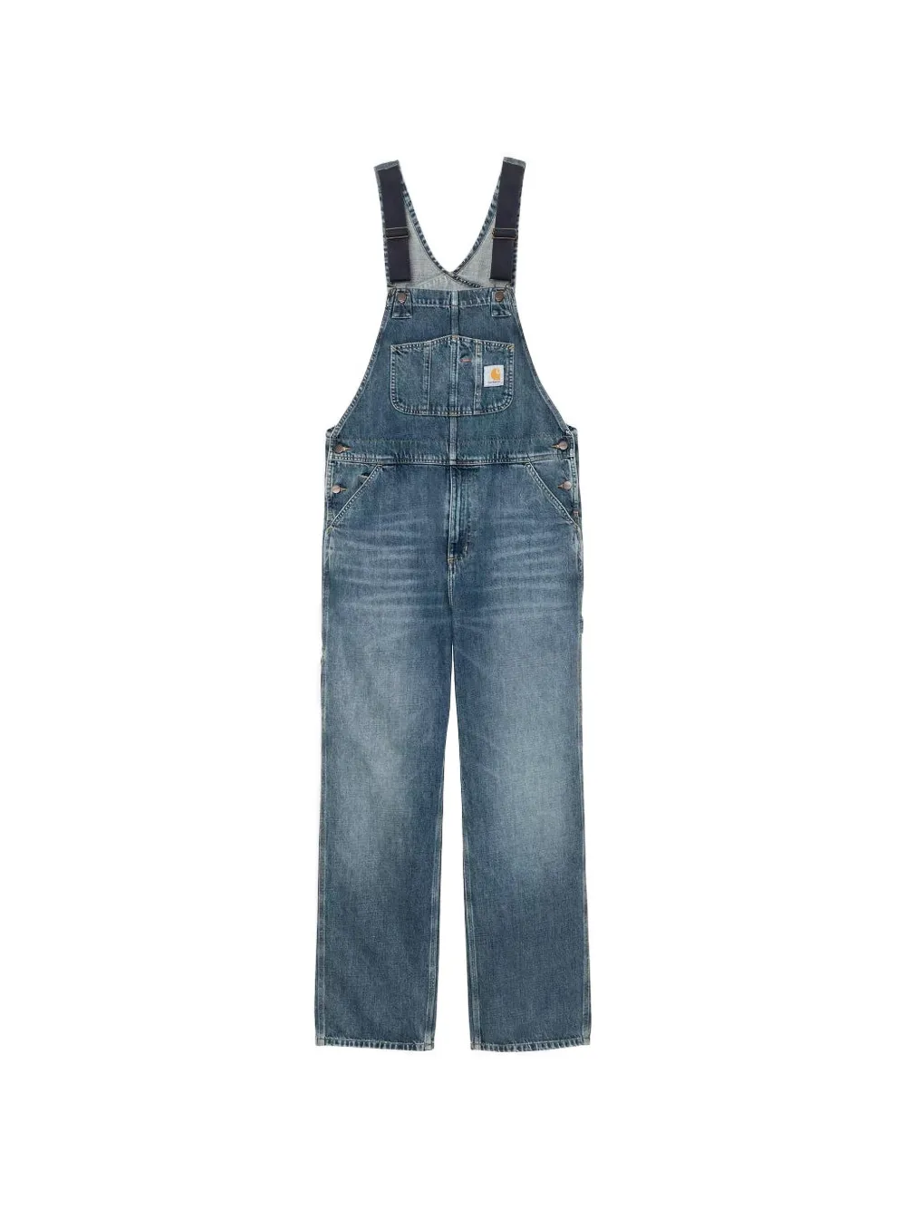 Carhartt WIP Tuinbroek met logopatch Blauw