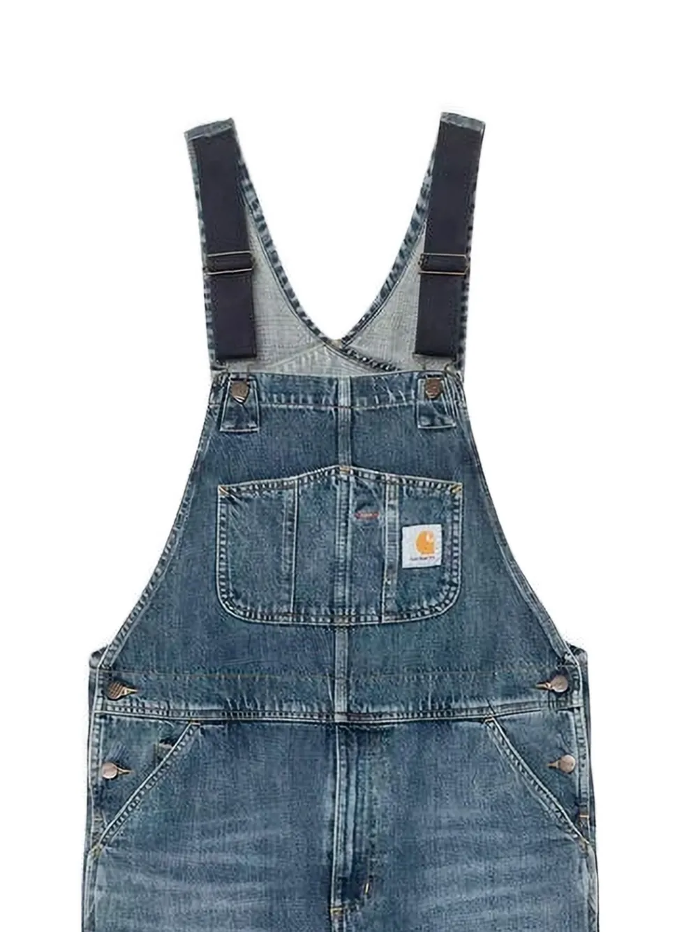 Carhartt WIP Tuinbroek met logopatch Blauw