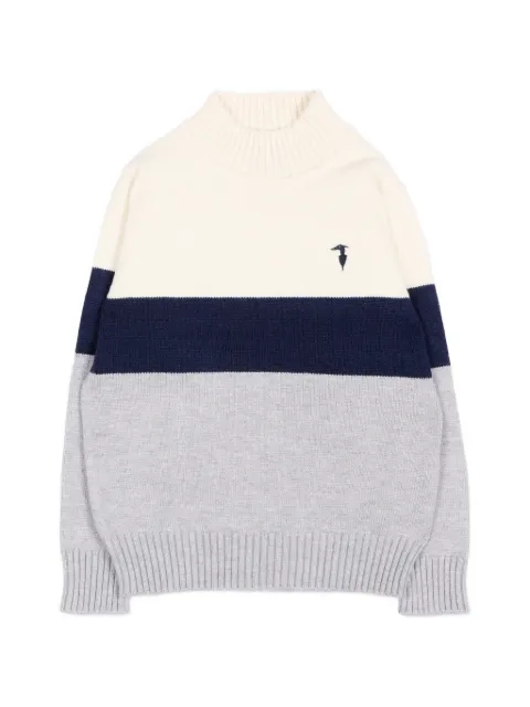 TRUSSARDI JUNIOR colour-block sweater