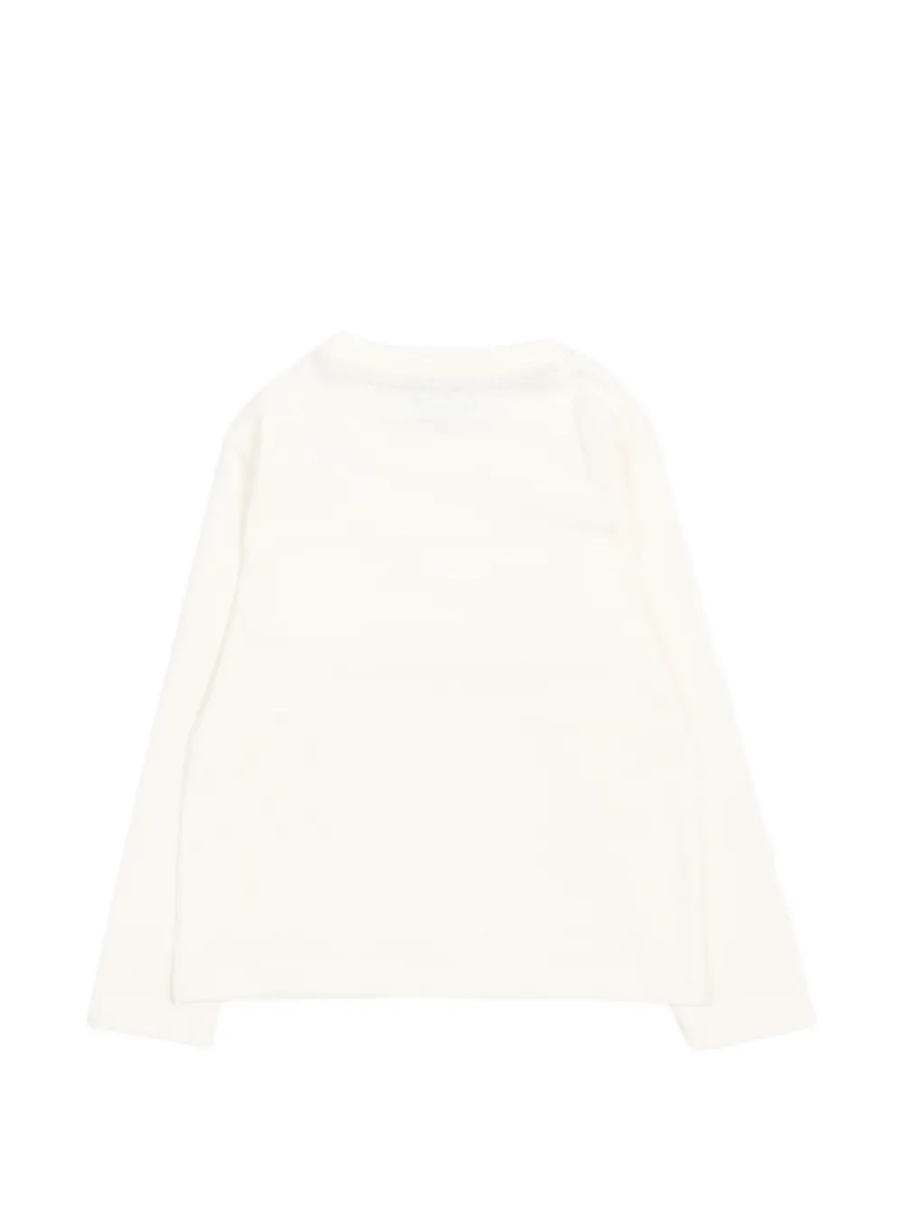 TRUSSARDI JUNIOR T-shirt met logoprint en knoop op de schouders Beige