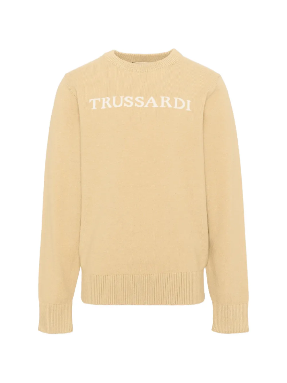 TRUSSARDI JUNIOR logo-knit sweater - Toni neutri